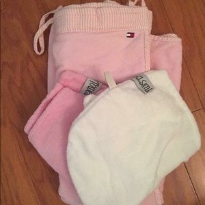 Bath robe and hair wraps